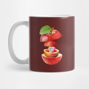 Apple Peach Dragon Fruit Gifts Vegetarian Mug